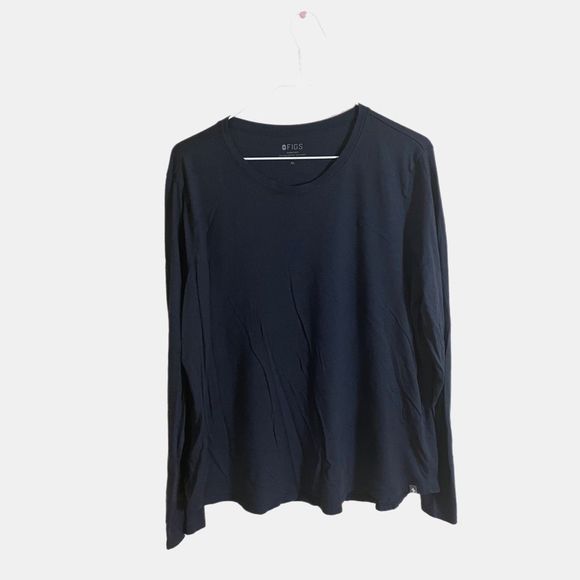 Figs Tops Figs Super Soft Shirt Long Sleeve Xl Womens Navy Blue